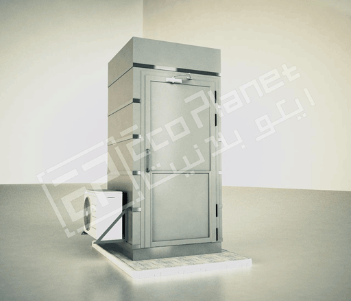 portable movable mobile toilet in ACP material