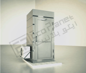 well executive portable toilet with security cabin
