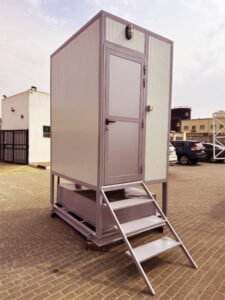 prefabricated portable toilets dubai, uae