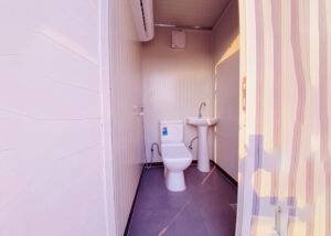 prefabricated toilet interior
