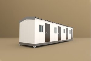 Prefab Porta Cabin with three doors