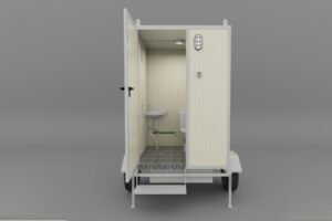 open door Trailer/caravan toilets interior