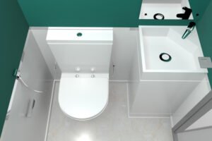 portable luxury/VIP toilet interior