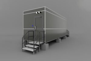 portable luxury toilet with ramp for disabled
