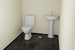 prefabricated toilets interior uae